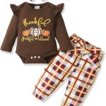SODLON Newborn Baby Girl Clothes Infant Outfits Clothing Ruffle Romper Bell Bottoms Flared Pants Outfit Sets for Baby Girls